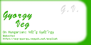 gyorgy veg business card